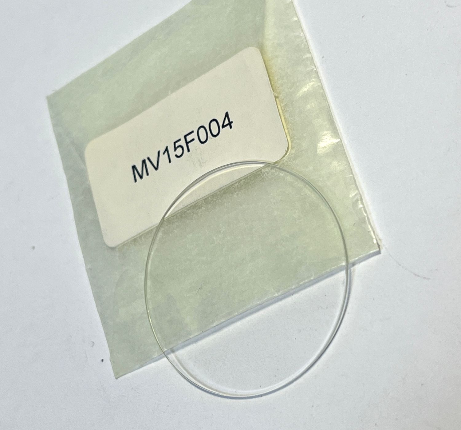 Baume & Merecier Ersatzglas rund, gewölbt, ca. 28mm NOS