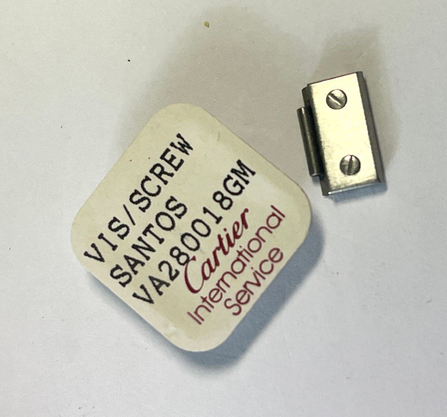 Cartier Ersatzglied Stahl Stahl Santos Carree 13,5mm - Gebraucht