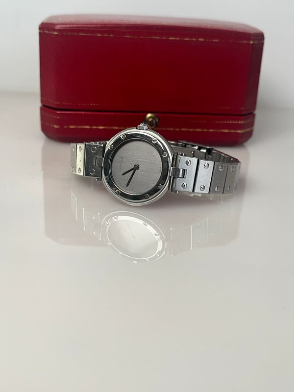 Cartier Santos Vendome PM/SM Ghost Damenuhr Stahl/Stahl, Wunderschön Cartier Santos Vendome PM/SM Ghost Damenuhr Stahl/Stahl, Wunderschön