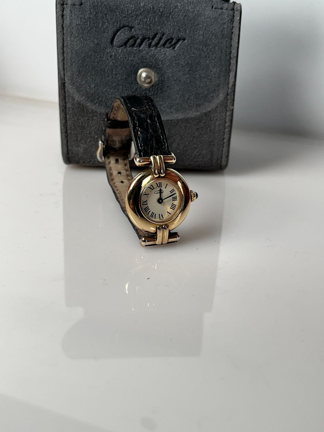 Cartier les must Colisee Vermeil Quarz Damenuhr DAU 590002 Cartier les must Colisee Vermeil Quarz Damenuhr DAU 590002