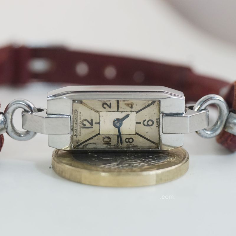 Jaeger Le Coultre Stahl Damenuhr Backwind Cal. 406 Ultraselten Jaeger Le Coultre Stahl Damenuhr Backwind Cal. 406 Ultraselten