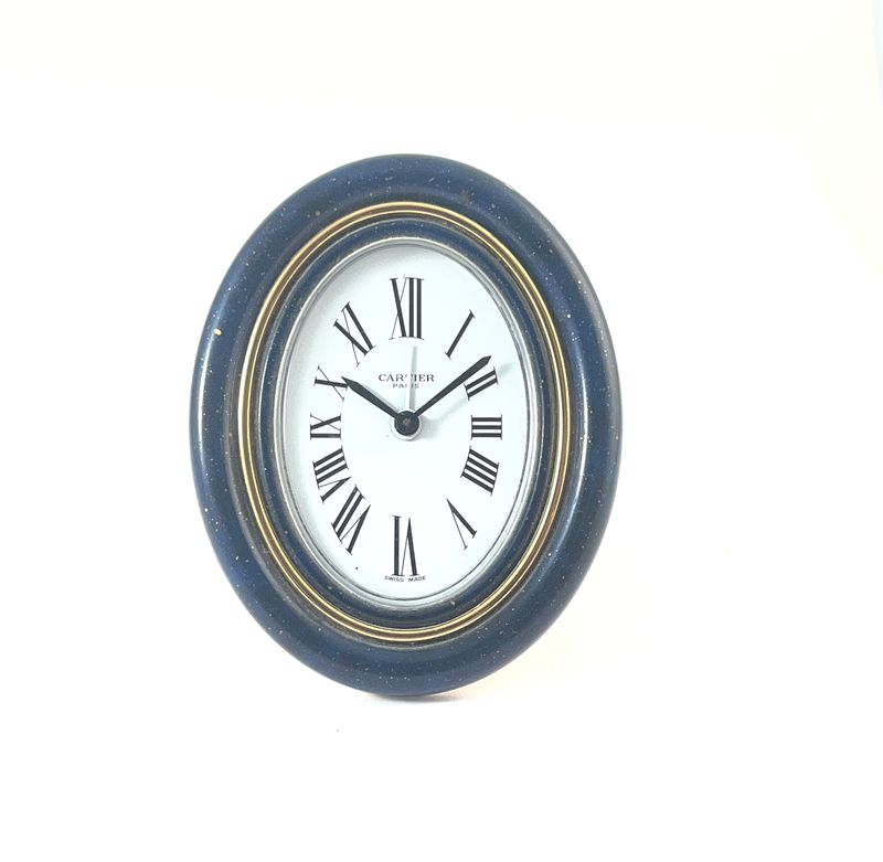 Cartier mecanical Baignoire Clock, Lapis, Läutwerk, 8 Tage Werk Cartier mecanical Baignoire Clock, Lapis, Läutwerk, 8 Tage Werk