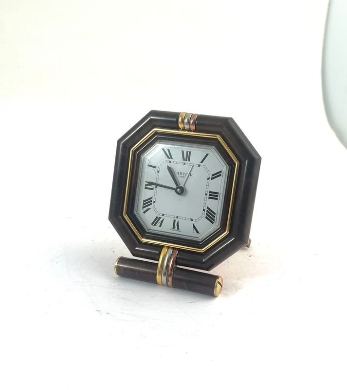 Cartier Ceinture LC Hematite Clock Pendulette ab ca. 1980 Cartier Ceinture LC Hematite Clock Pendulette ab ca. 1980