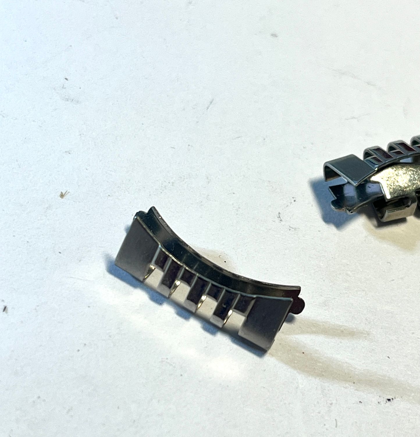 NOS OMEGA Band Anstoß #570 Stahl 17,5mm  - NOS