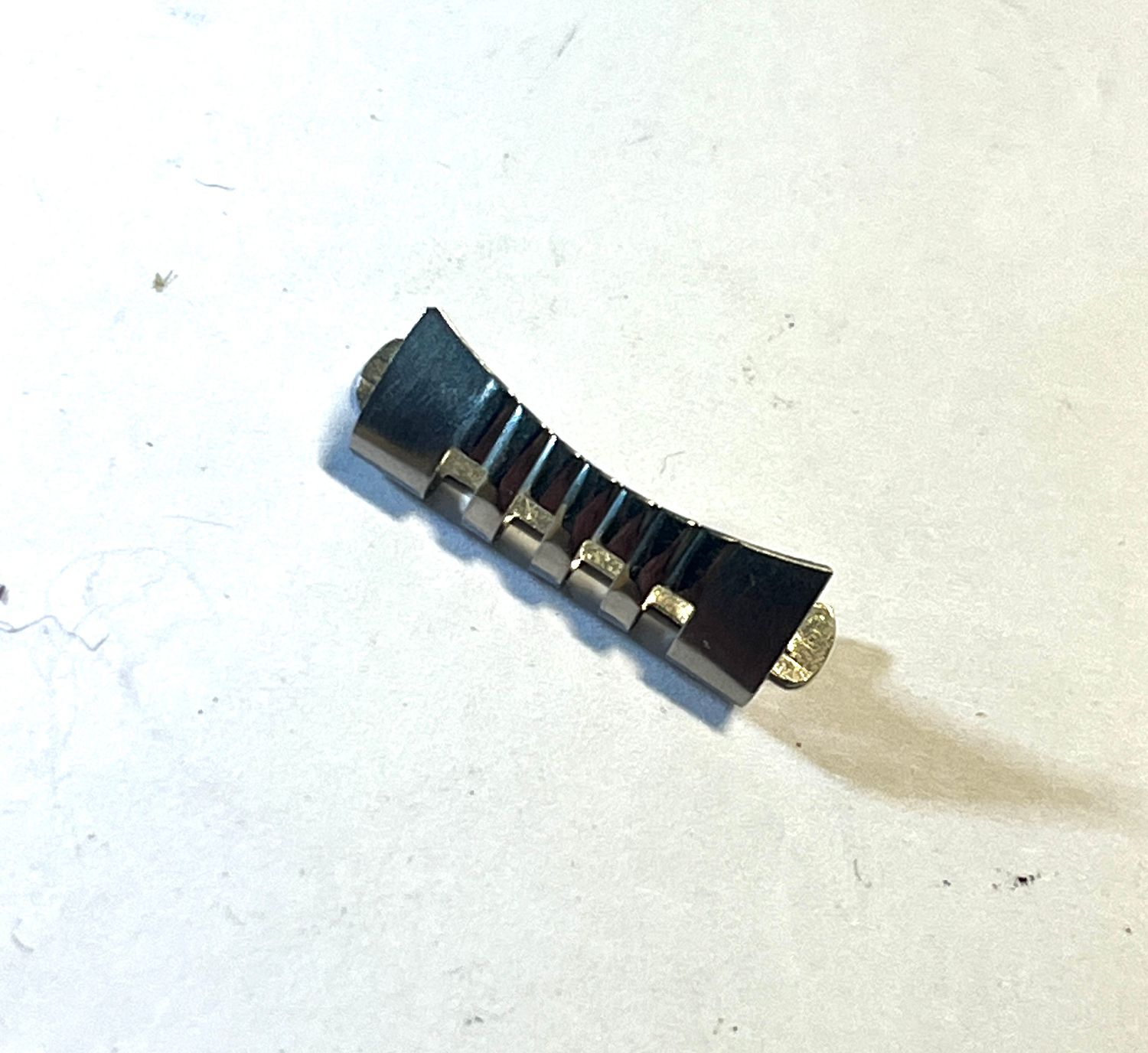 NOS OMEGA Band Anstoß #527 Stahl 19mm  - NOS