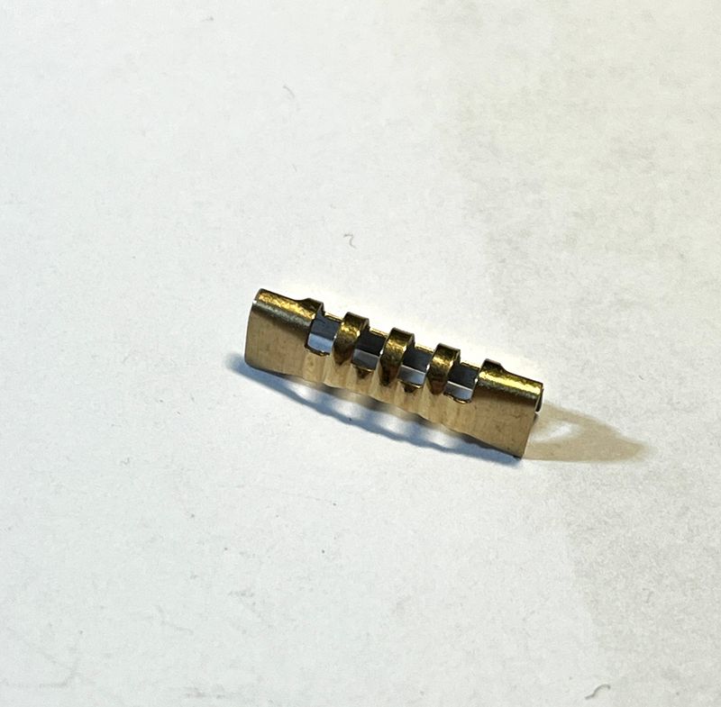 NOS OMEGA Band Anstoß #529 Stahl vergoldet 18,5mm  - NOS