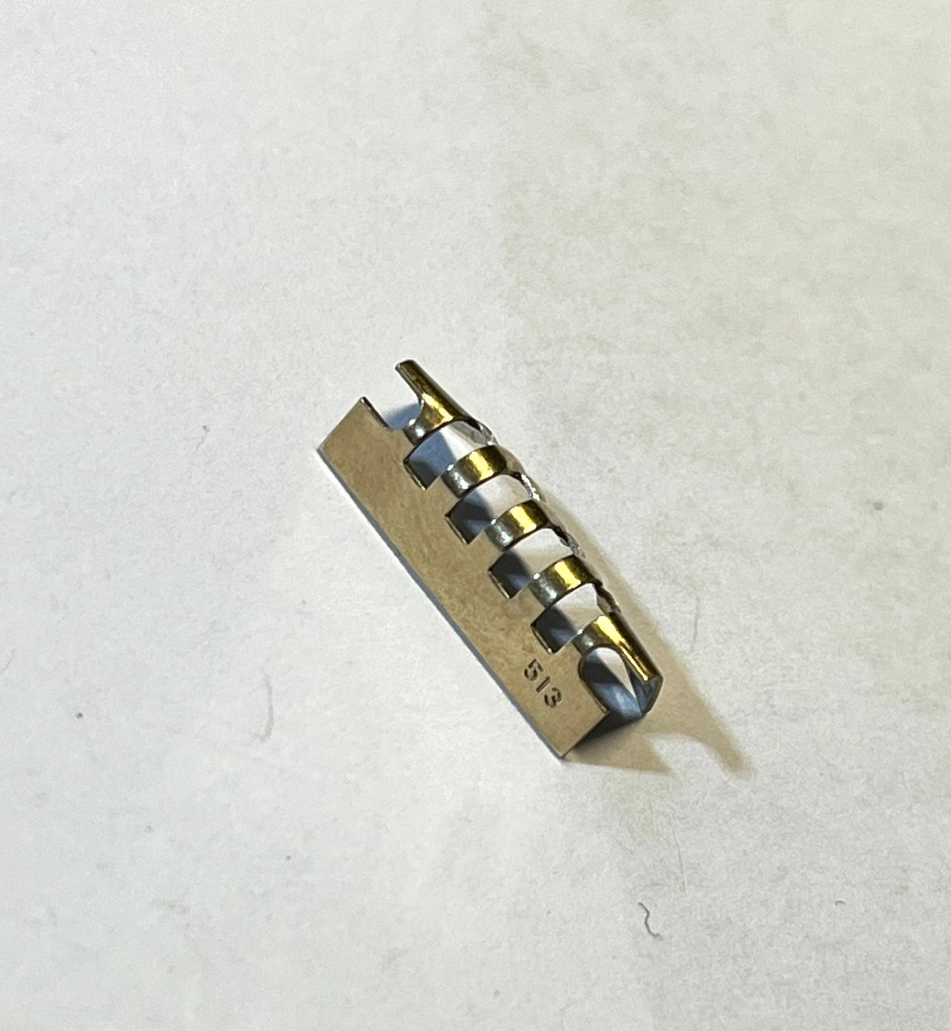 NOS OMEGA Band Anstoß #513 Stahl vergoldet 17,5mm - NOS NOS OMEGA Band Anstoß #513 Stahl vergoldet 17,5mm - NOS