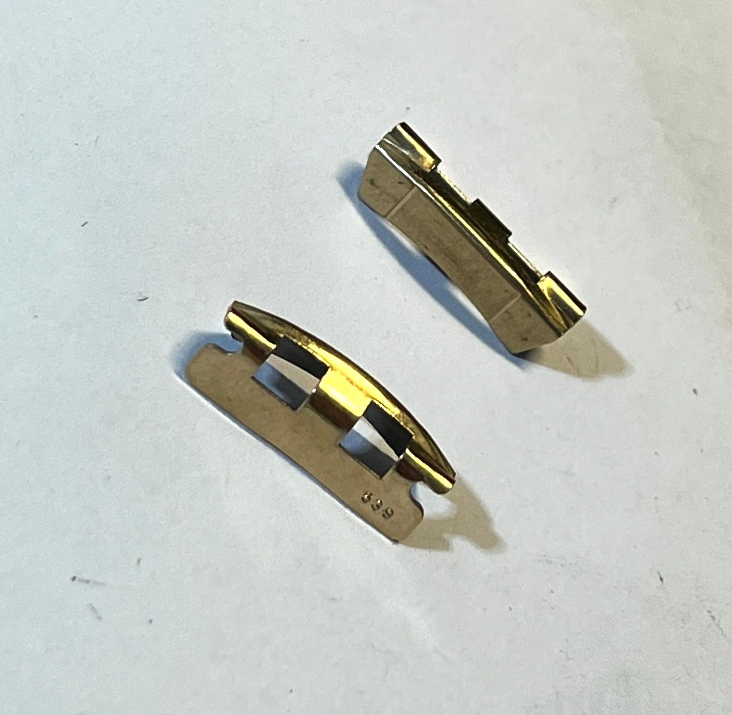 OMEGA Sea Master Cosmic Band Anstoß #539 Stahl vergoldet 1040 Band 18,5mm - NOS OMEGA Sea Master Cosmic Band Anstoß #539 Stahl vergoldet 1040 Band 18,5mm - NOS