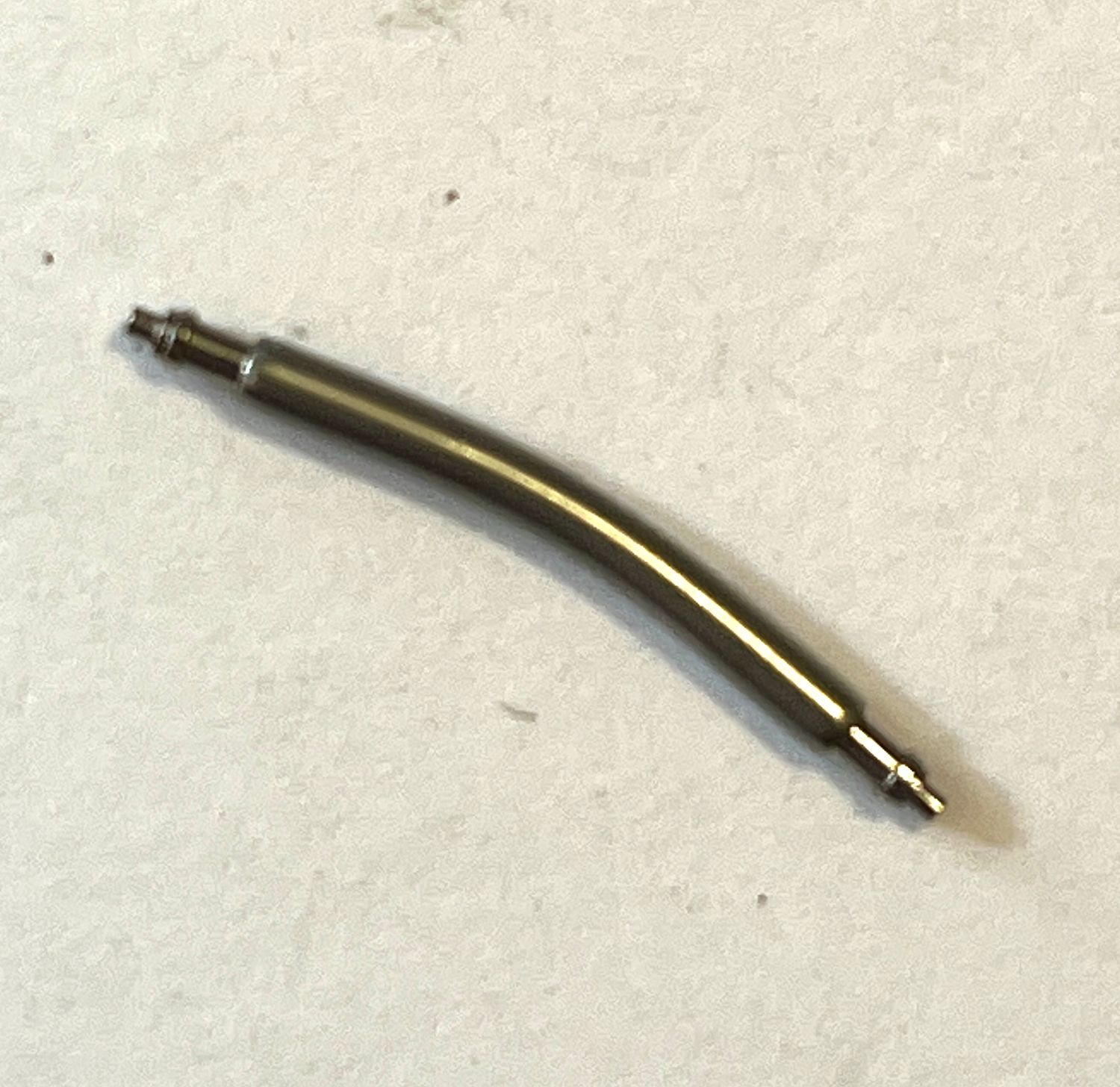 NOS Jaeger LeCoultre Federsteg, Stahl, 22x1,8mm, gebogen matt!
