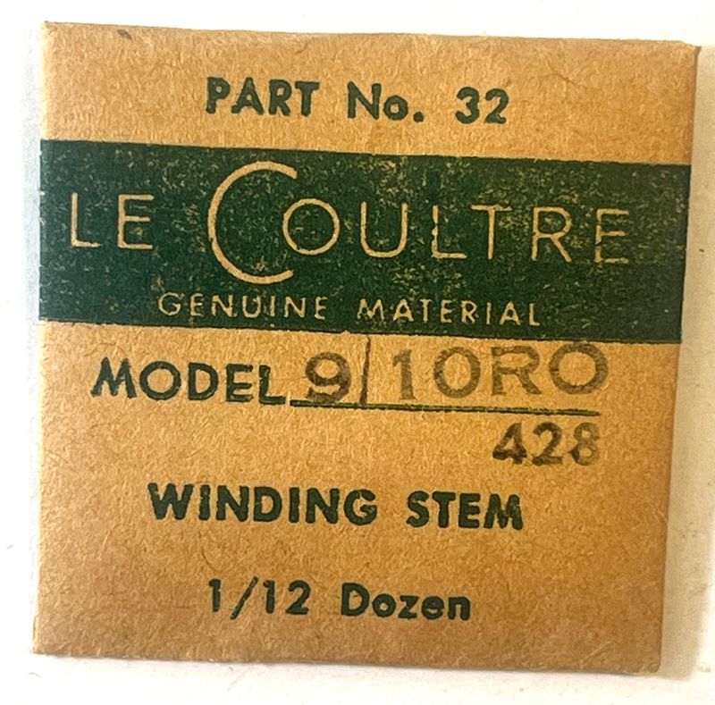 NOS Jaeger LeCoultre Cal.9/10RO  Part 32 Winding Stem  NOS