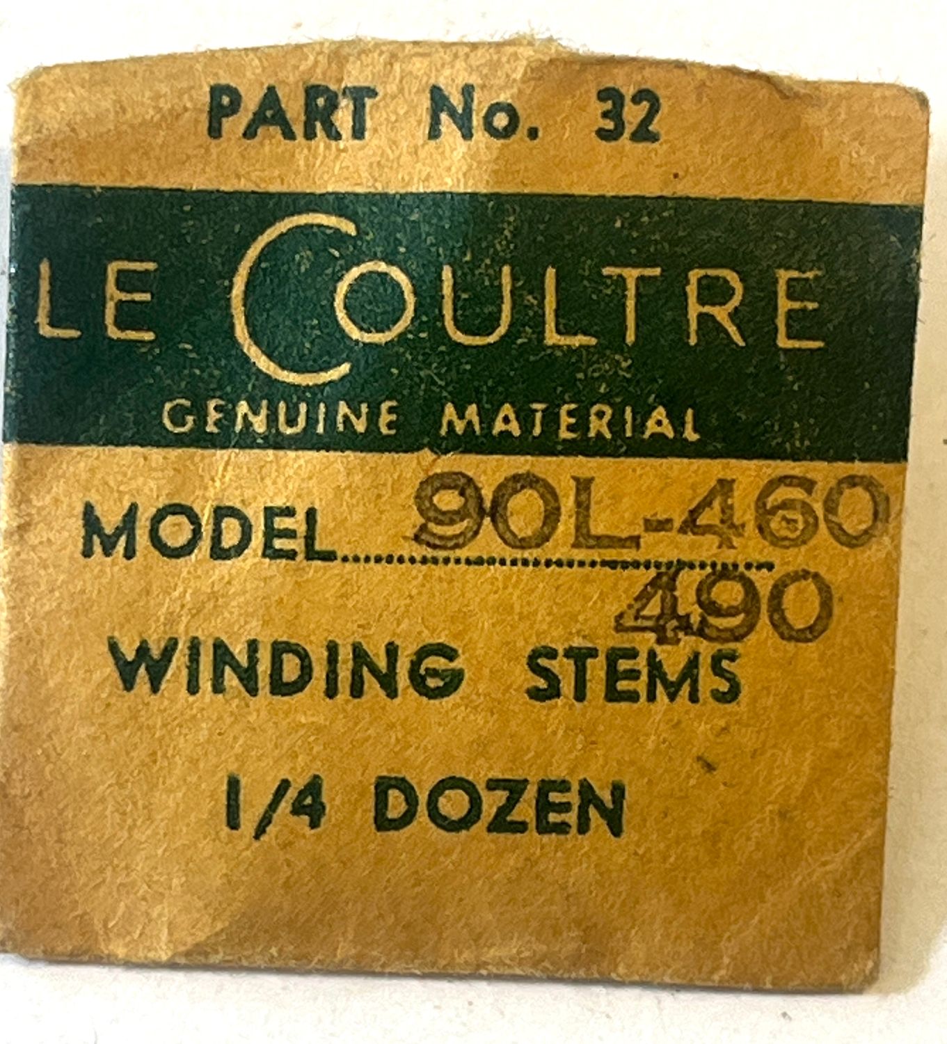 NOS Jaeger LeCoultre Cal. 9OL 490 Part 32 Winding Stem NOS