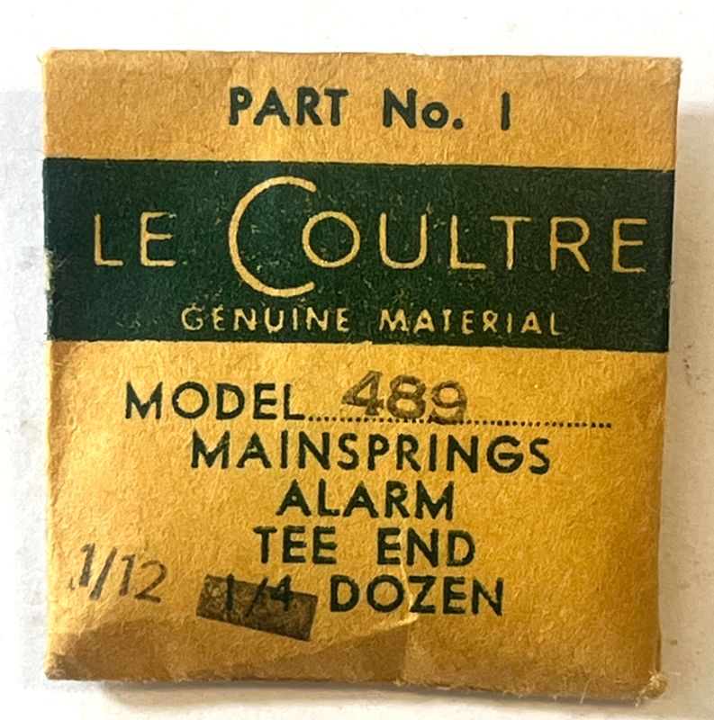 NOS Jaeger LeCoultre Cal.489 Part 770 Mainspring Alarm NOS