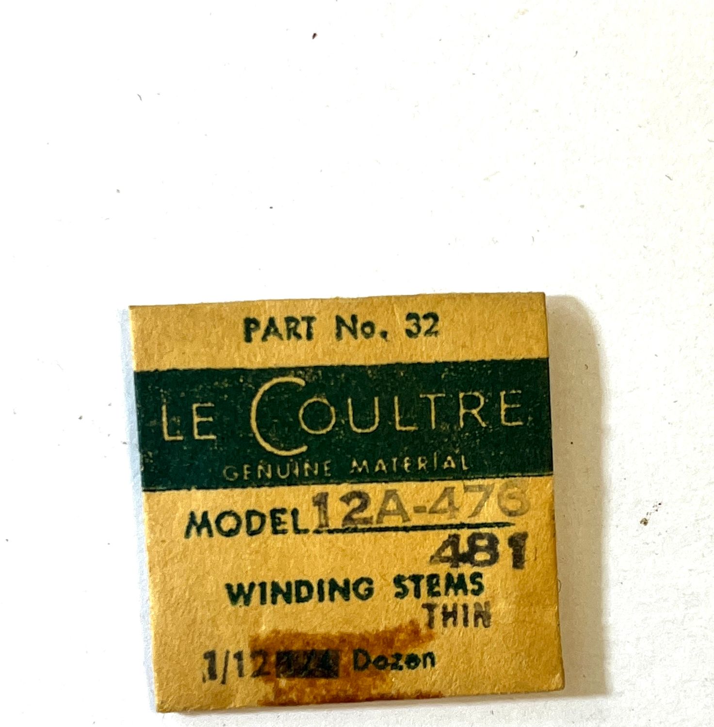 NOS Jaeger LeCoultre Cal.476 481 12A Part 32 NOS