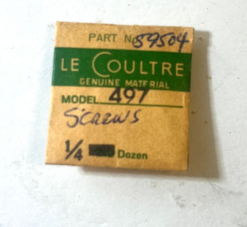 NOS Jaeger LeCoultre Cal.497  Part 59504 Screw for Stopping Disc  NOS