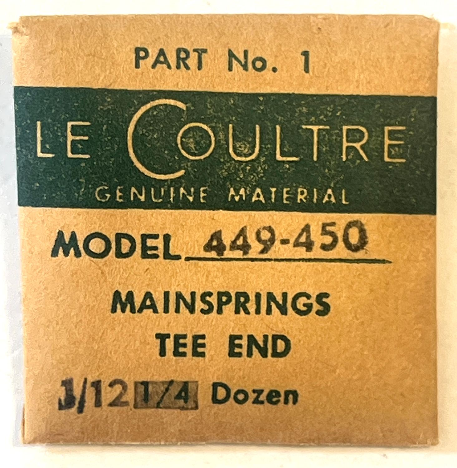 NOS Jaeger LeCoultre Cal.489 Part 770 Mainspring  NOS