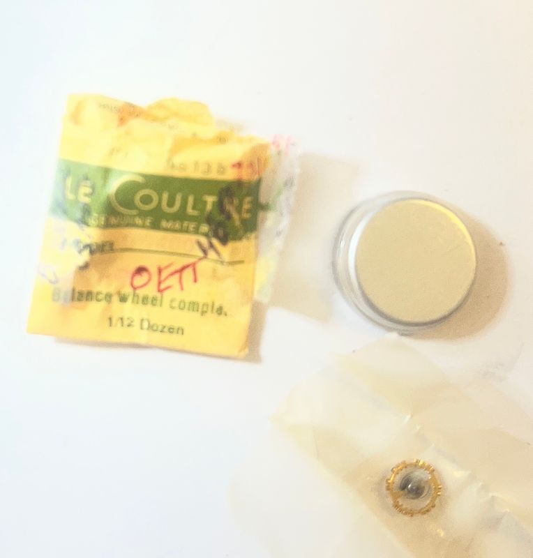 NOS Jaeger LeCoultre Cal.490  Part 721 Balance Wheel Spring needs Attention  NOS
