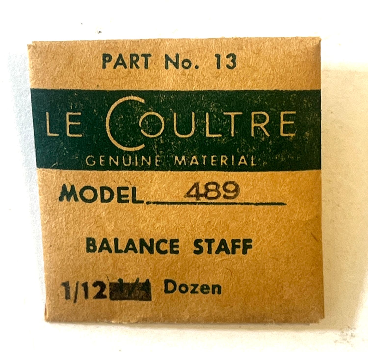NOS Jaeger LeCoultre Cal.489  Part 13 Balance Staff NOS