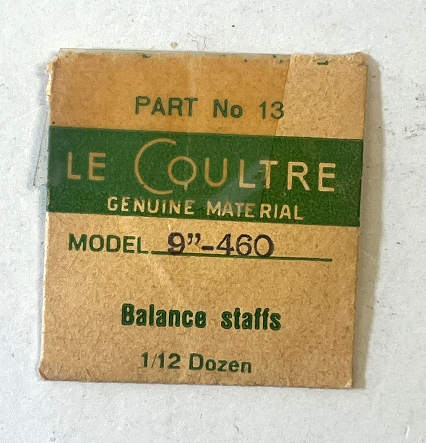 NOS Jaeger LeCoultre Cal. 460 Part 13 Balance Staff  NOS