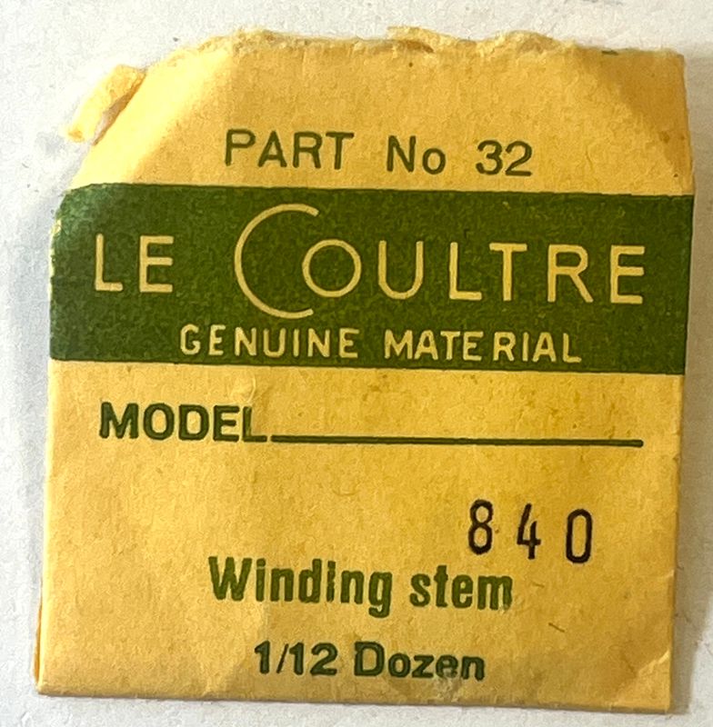 NOS Jaeger LeCoultre Cal.840 Part 32 Winding Stem NOS