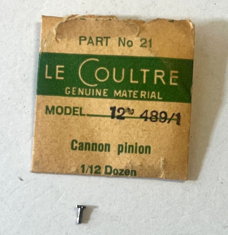 NOS Jaeger LeCoultre Cal.489/1 Part 21 Cannon Pinion NOS