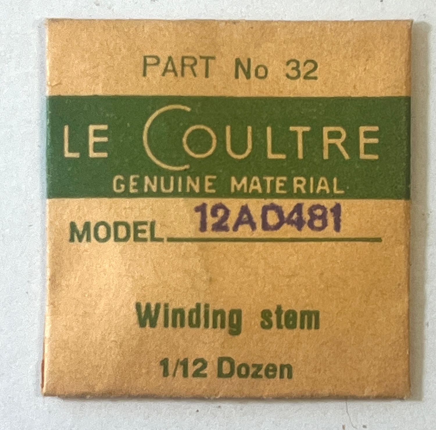 NOS Jaeger LeCoultre Cal.481 Part 32 Winding Stem NOS NOS Jaeger LeCoultre Cal.481 Part 32 Winding Stem NOS