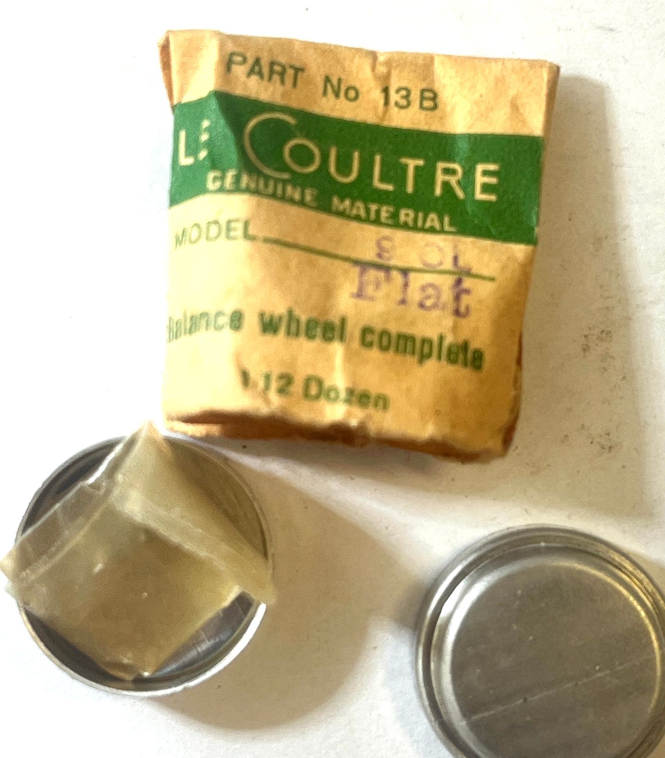 NOS Jaeger LeCoultre Cal.9OL  Part 13B  Balance Wheel Complete NOS