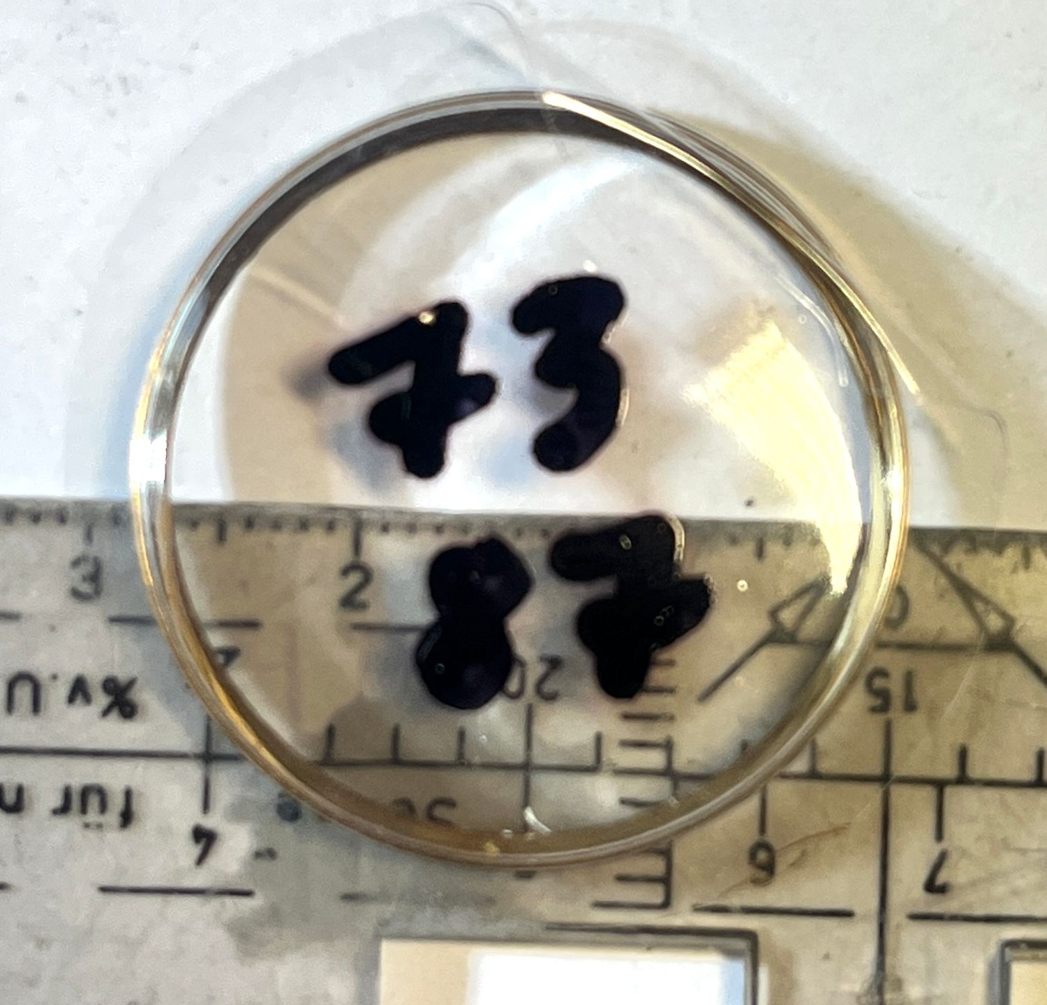 Original ORIS Plexi Armed ca 28mm REF. 7587