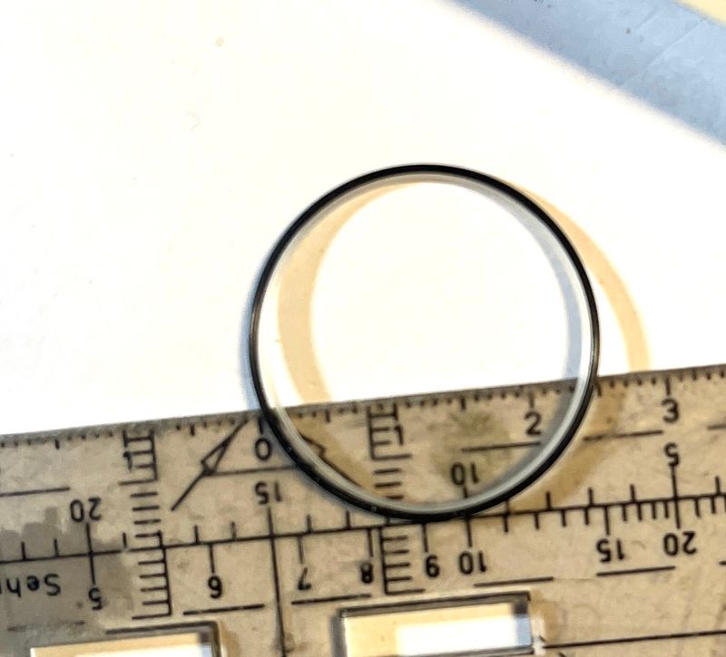 Original Nomos  Dichtung Glas und Boden NOS ca. 25mm