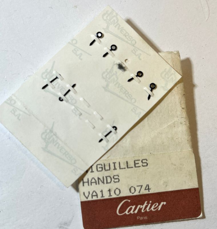 Cartier Zeigersatz Blau VA110 074 - 7,7mm und 6mm - Santos Ronde ?