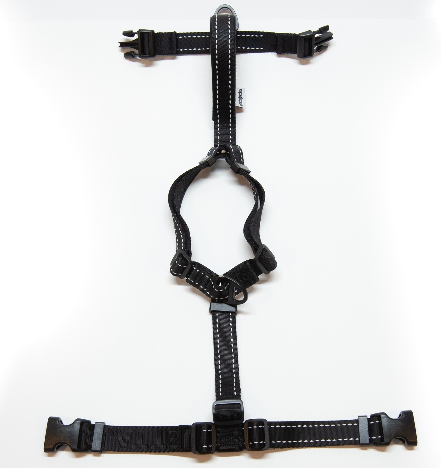 Fluid / Double Handle Leash - Jetta Black