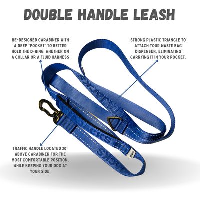 Double Handle Dog Leash – 6 ft | 1”