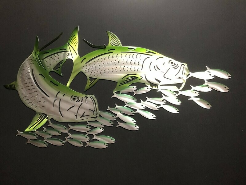 Tarpon With Baitfish