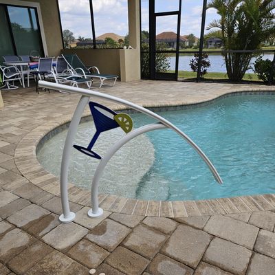 Pool Artistic Martini Glass