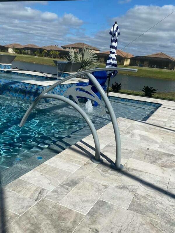 Pool Artistic Single Dolphin