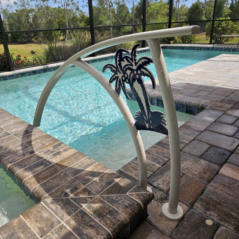 Pool Artistic Palm Tree