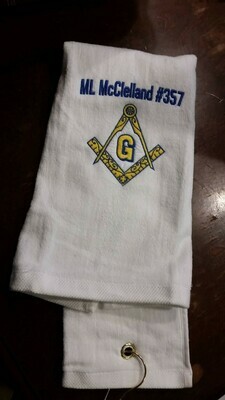 Masonic Golf Towel