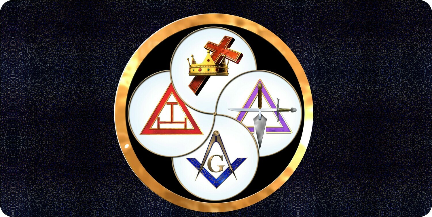 York Rite License Plate