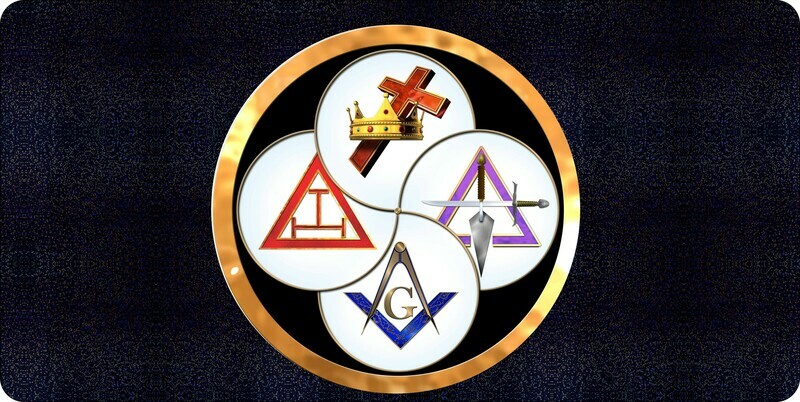 York Rite License Plate