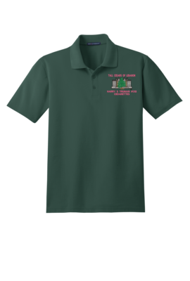 Cedarette (Ladie's) Performance Polo with Forest Name