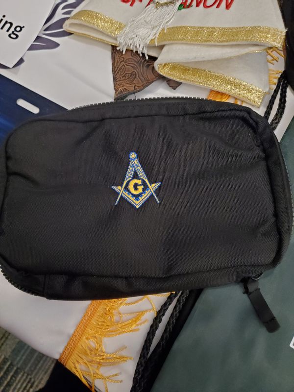 Tech bag with square and compass