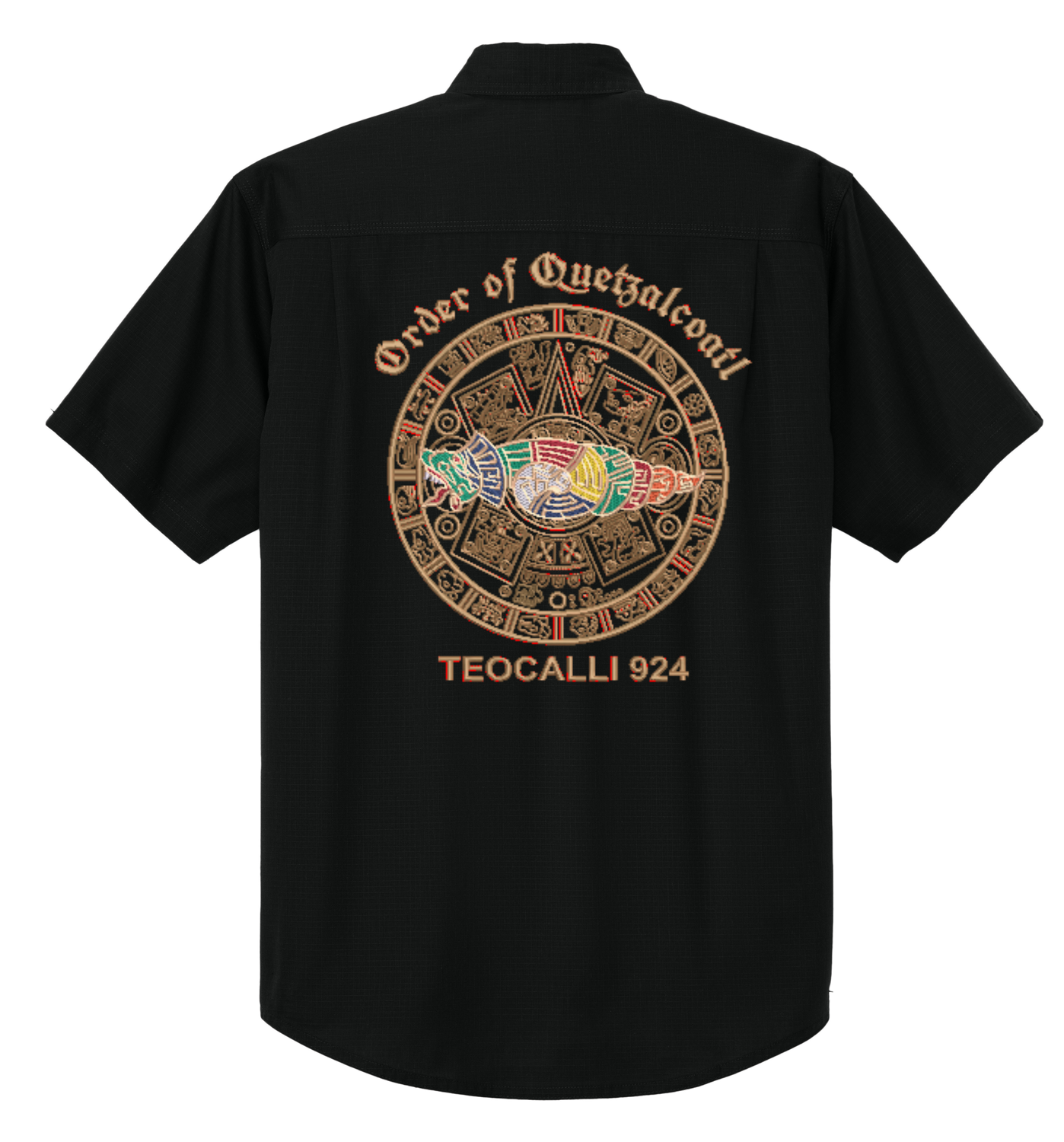 Q full back embroidered shirt