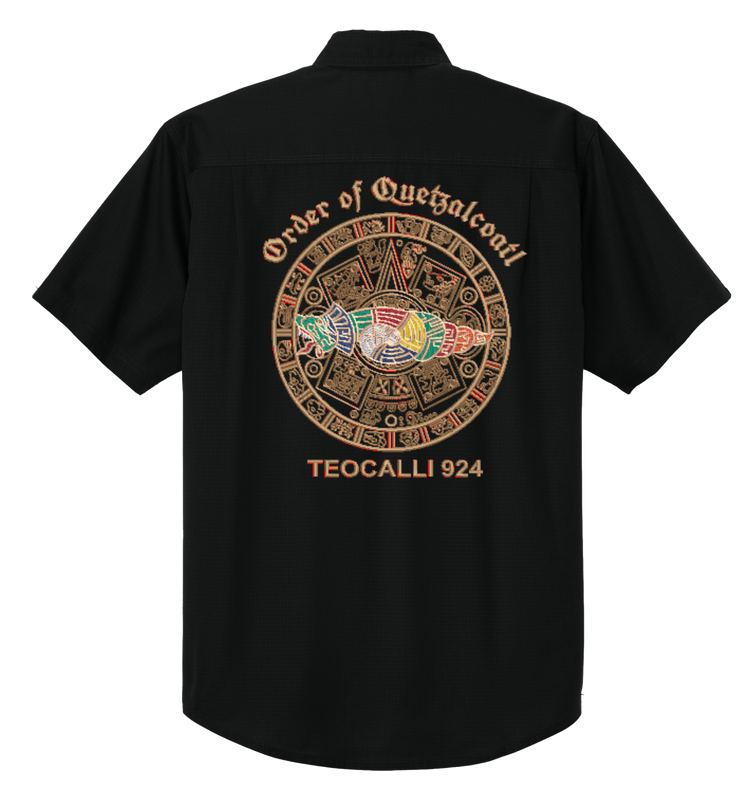 Q full back embroidered shirt