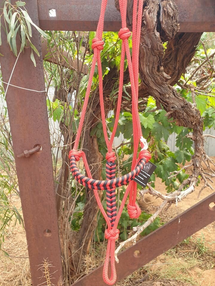 Aztec Red/Black Rope Halter