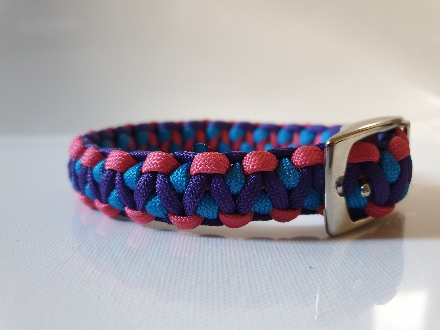 Drakon Small Pink/Blue/Purple Dog Collar