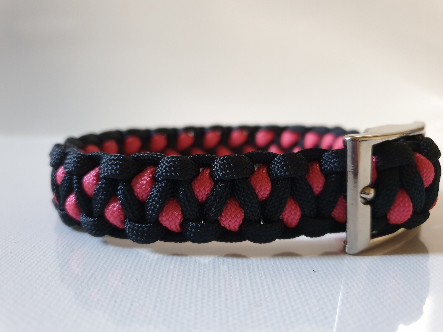 Drakon Small Pink/Black Dog Collar