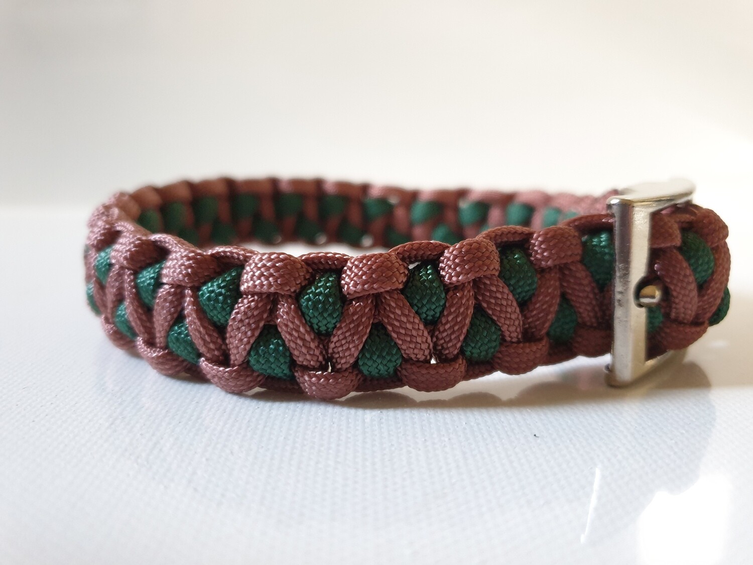 Drakon Small Hunter Green/Brown Dog Collar