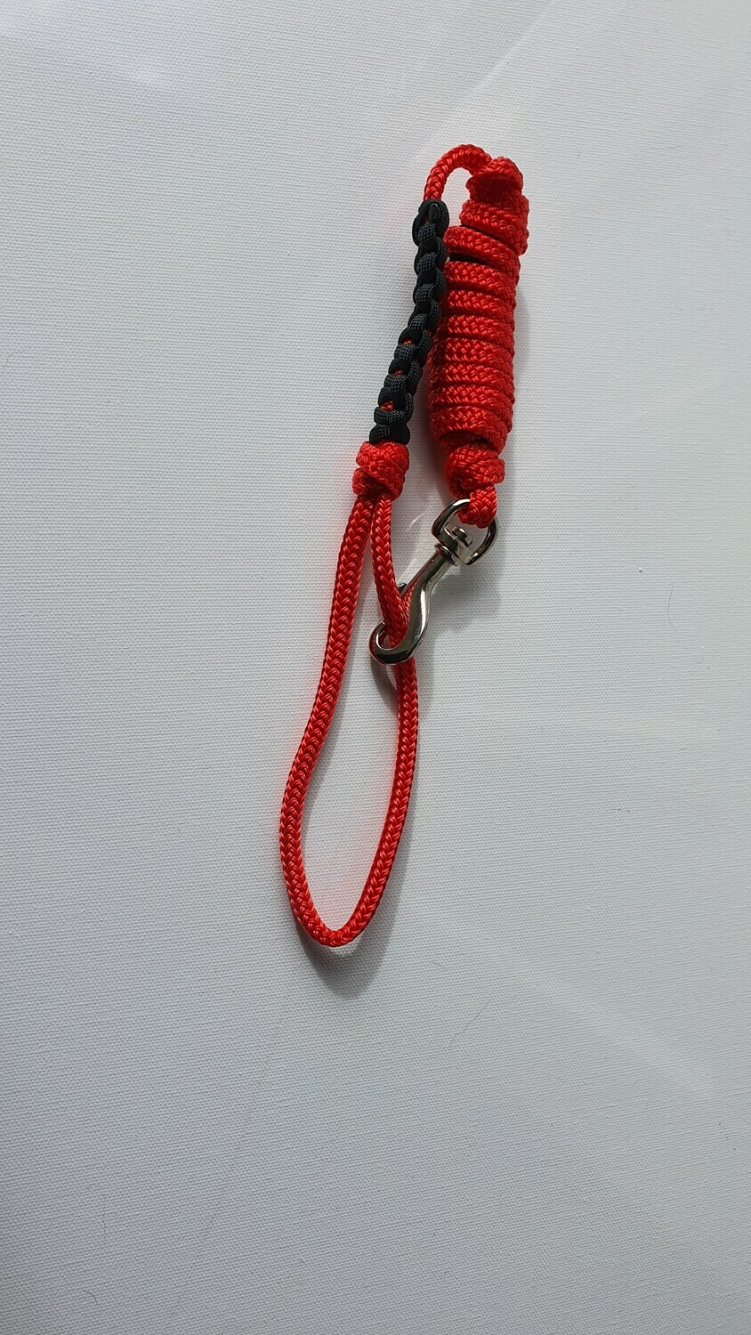 1m Red/Black Rope Dog Lead
