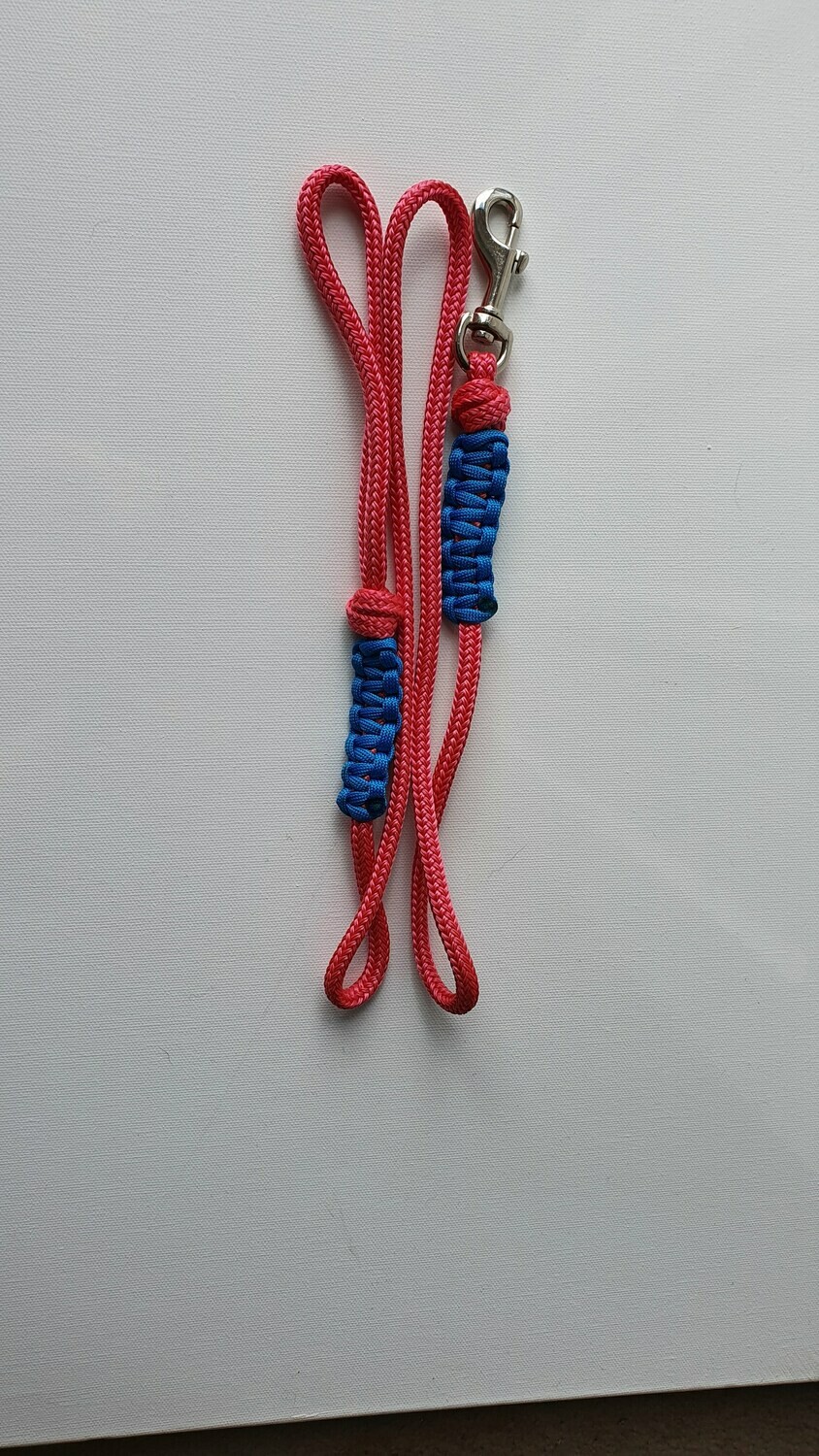 1m Pink/Blue Rope Dog Lead
