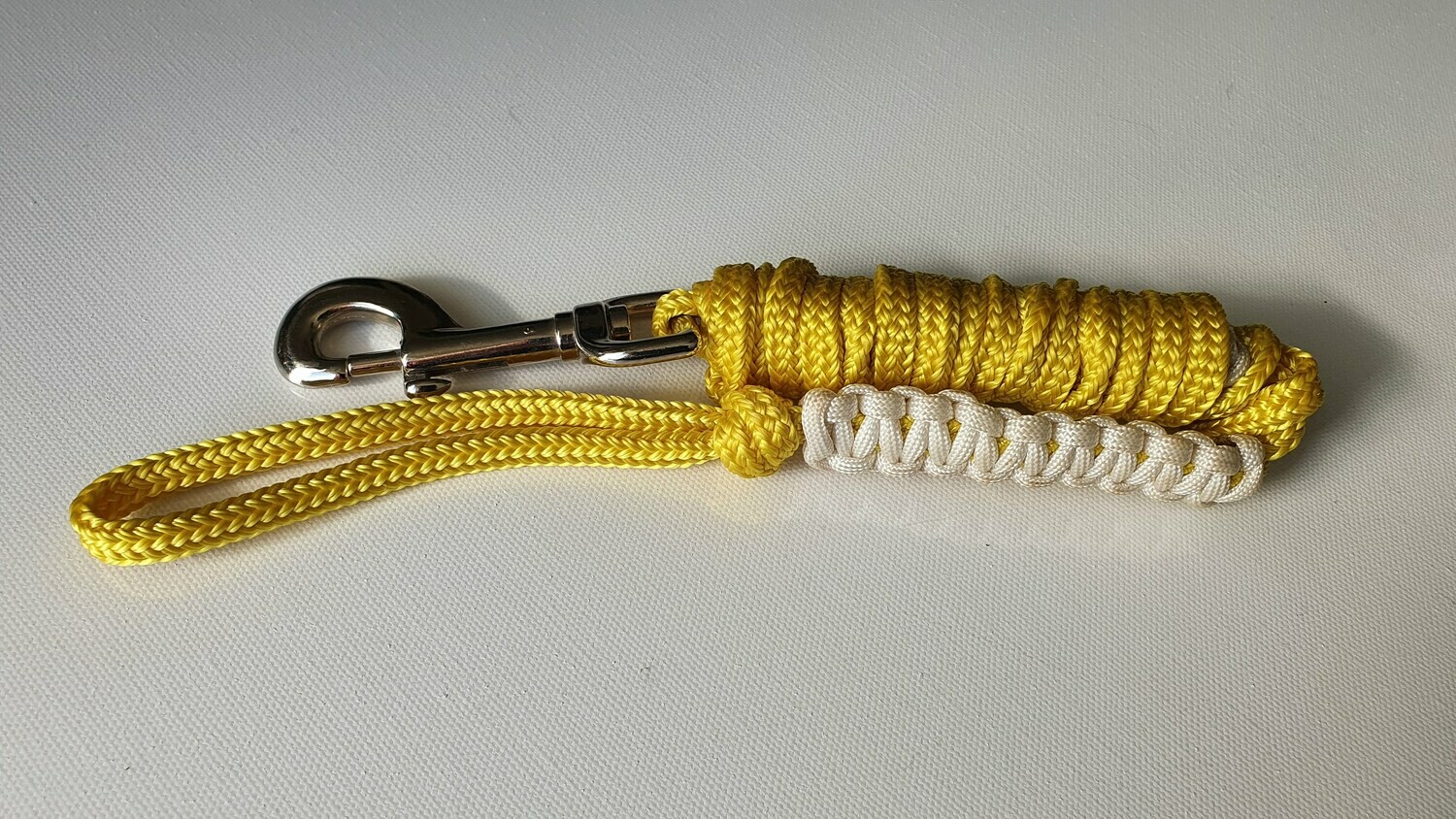 1.82m Yellow/White Rope Dog Lead