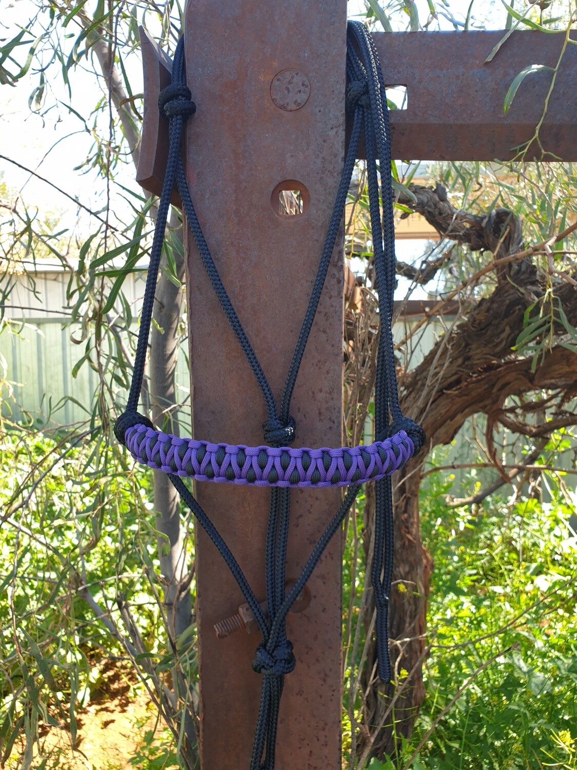 Drakon Purple/Black Rope Halter